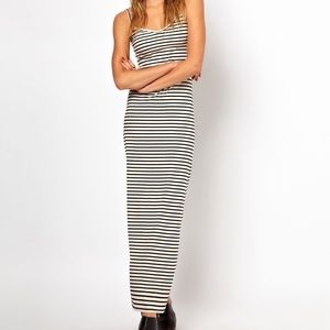 american apparel striped spaghetti maxi dress ❤️ size s